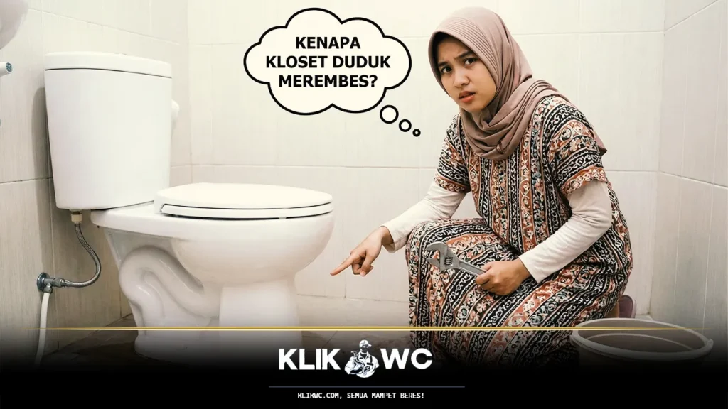 kloset duduk bocor bawah